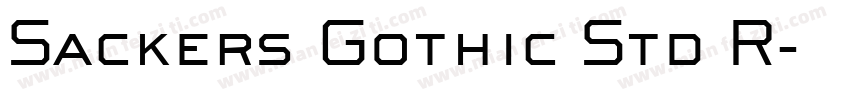 Sackers Gothic Std R字体转换